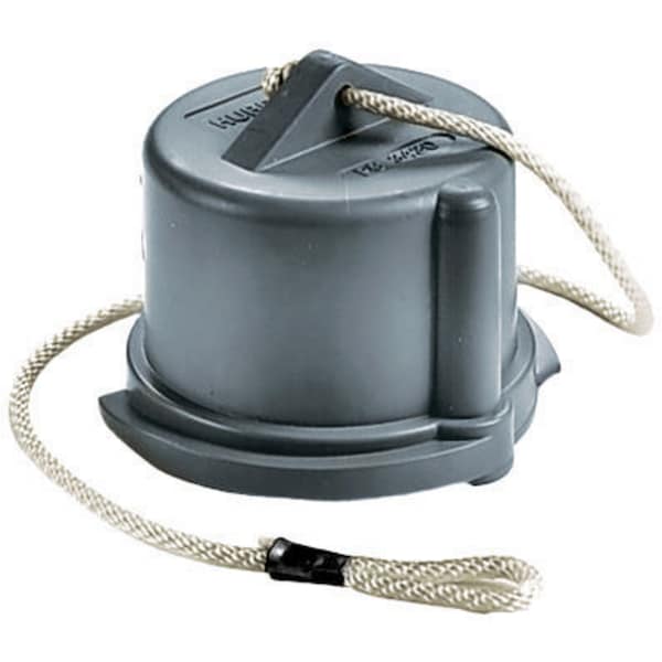 Hubbell Wiring Device-Kellems Heavy Duty Products, IEC Pin and Sleeve Devices, Industrial Grade, Accessories, Male Closure Cap, For 20A 3- Wire, Gray Non-Metallic PC320 - main
